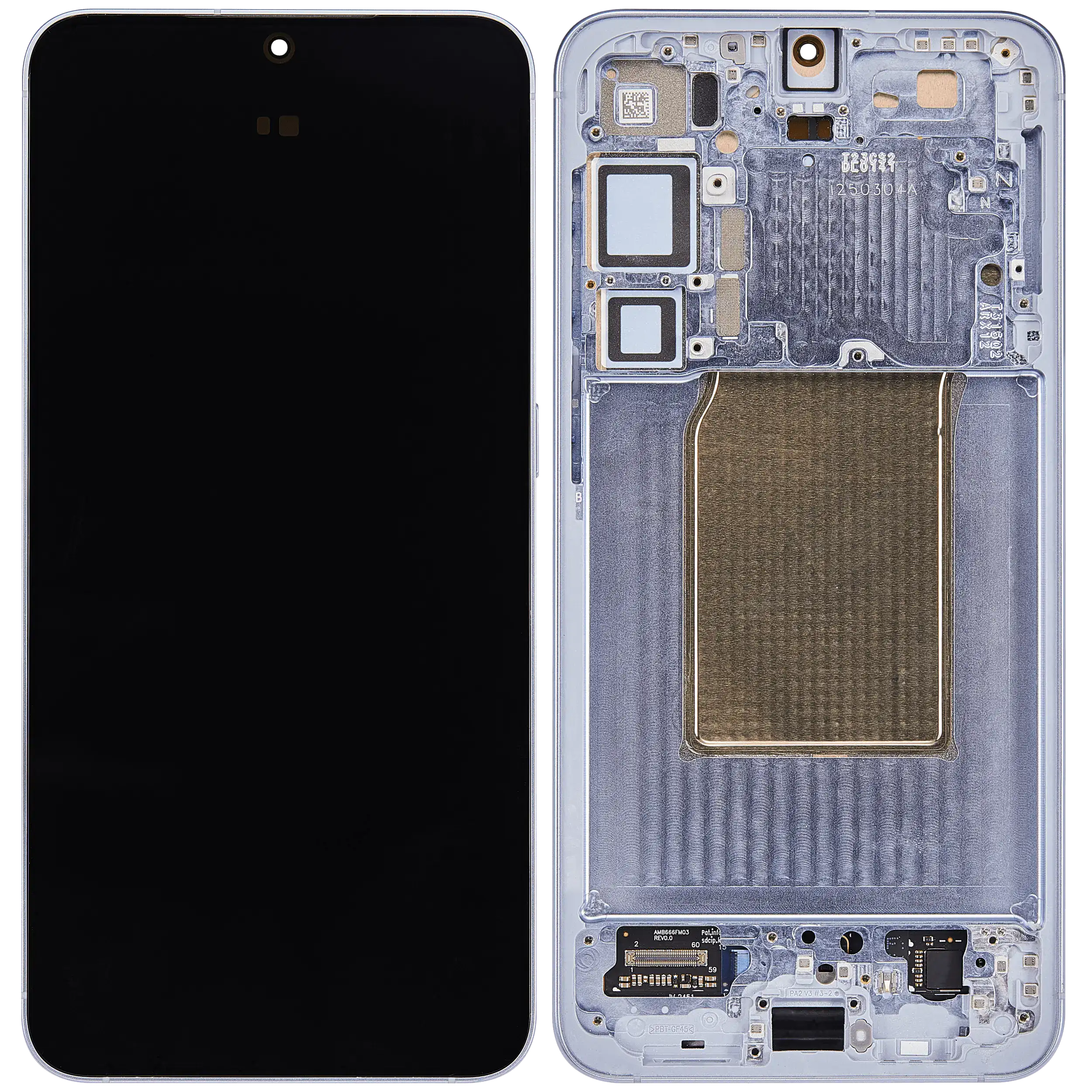 SAMSUNG S25 PLUS 5G (S936) (REFURBISHED SOFT OLED ASSEMBLY WITH FRAME) (ICY BLUE) (US & INTERNATIONAL VERSION)