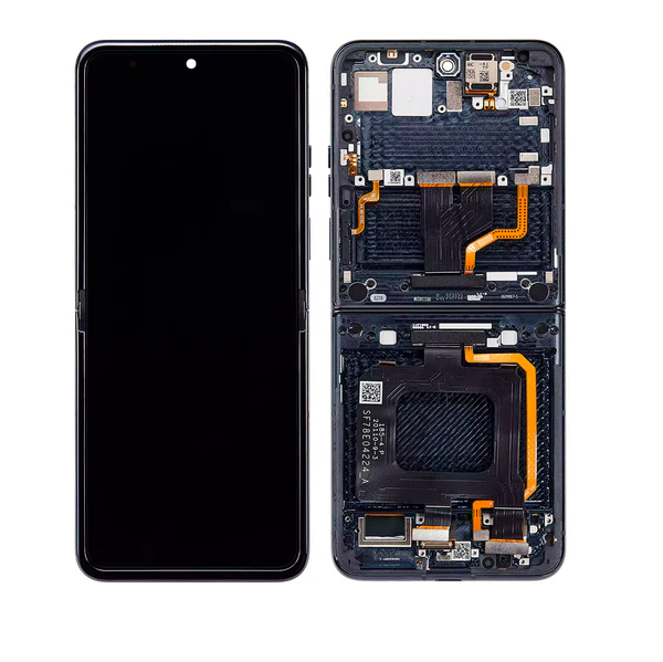 Motorola Razr Plus 2024 / Razr 50 Ultra XT2451 (2024) / Razr Plus 2025 (XT2557) Inner OLED Assembly With Frame (Refurbished) (Midnight Blue)