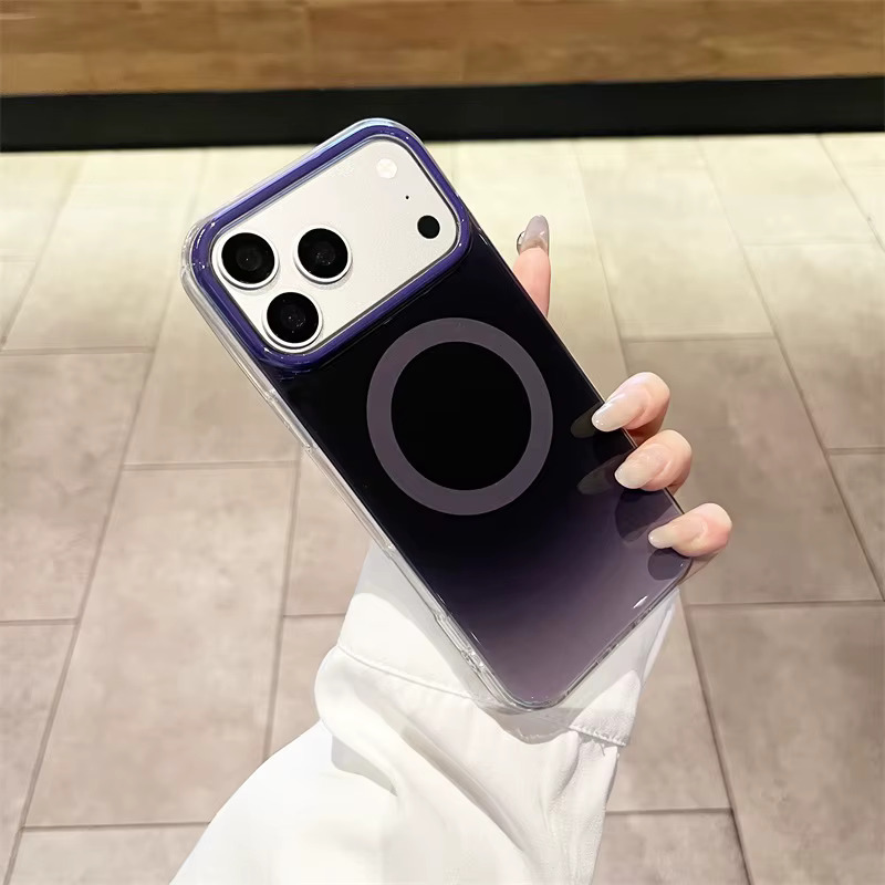 iPhone 11 Gradient Flat Magnetic Case - Black