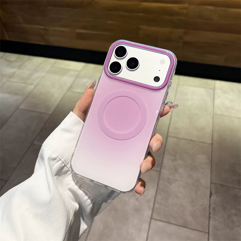 iPhone 12/12 Pro Gradient Flat Magnetic Case - Purple