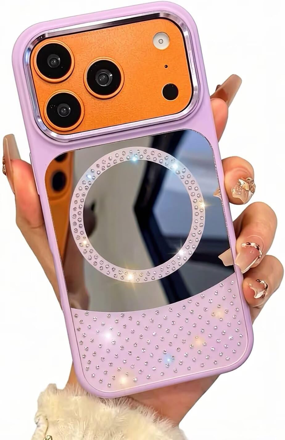 Samsung S25 Ultra (Purple) Shiny Mirror MagSafe Case