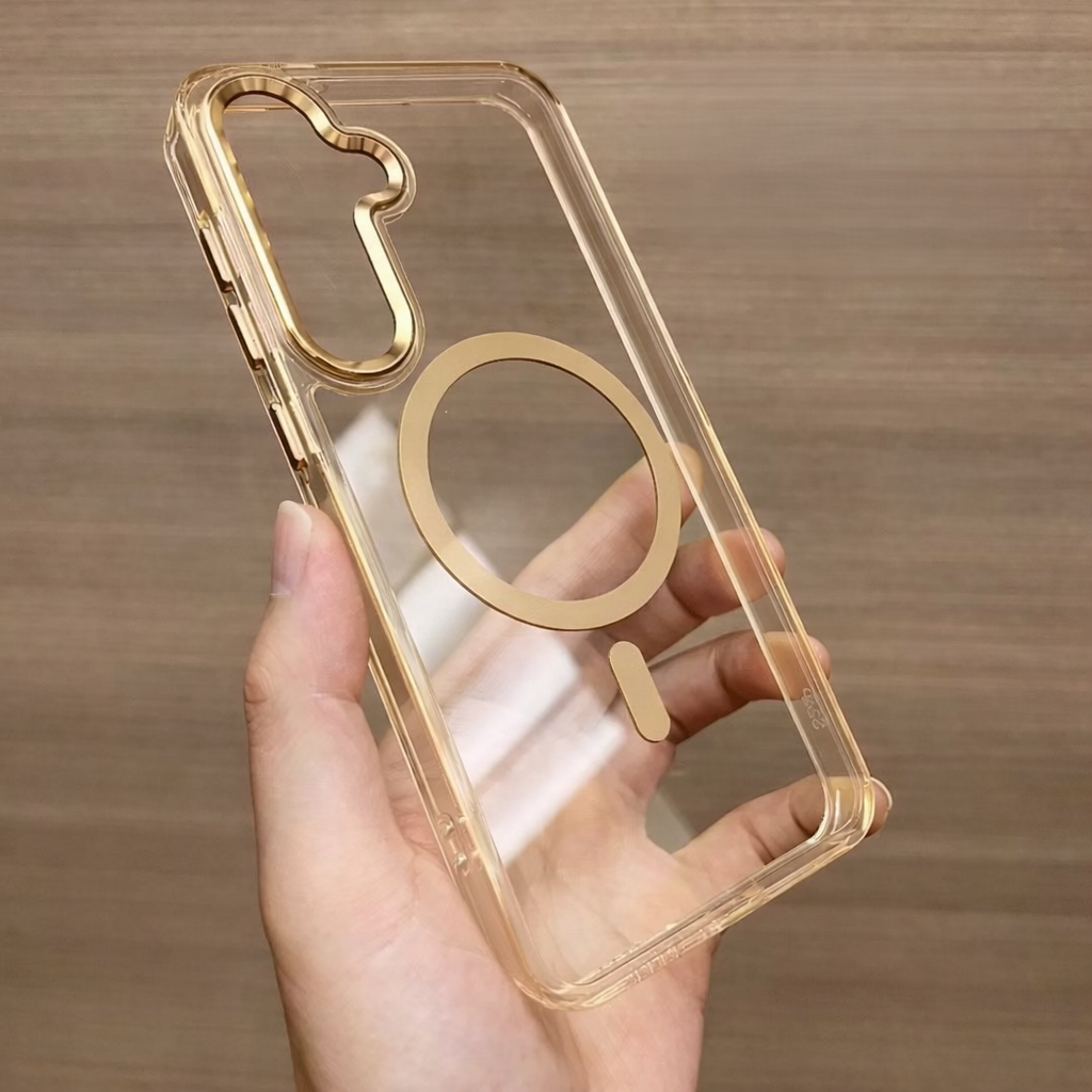 Samsung A17 5G Bright Shadow Magnetic Case - Gold