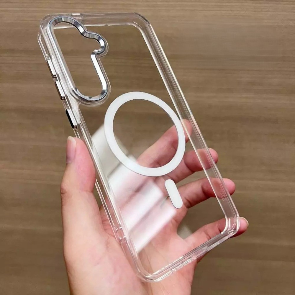 Samsung A17 5G Bright Shadow Magnetic Case - Silver