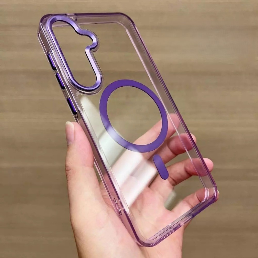 Samsung S25 Edge Bright Shadow Magnetic Case - Purple