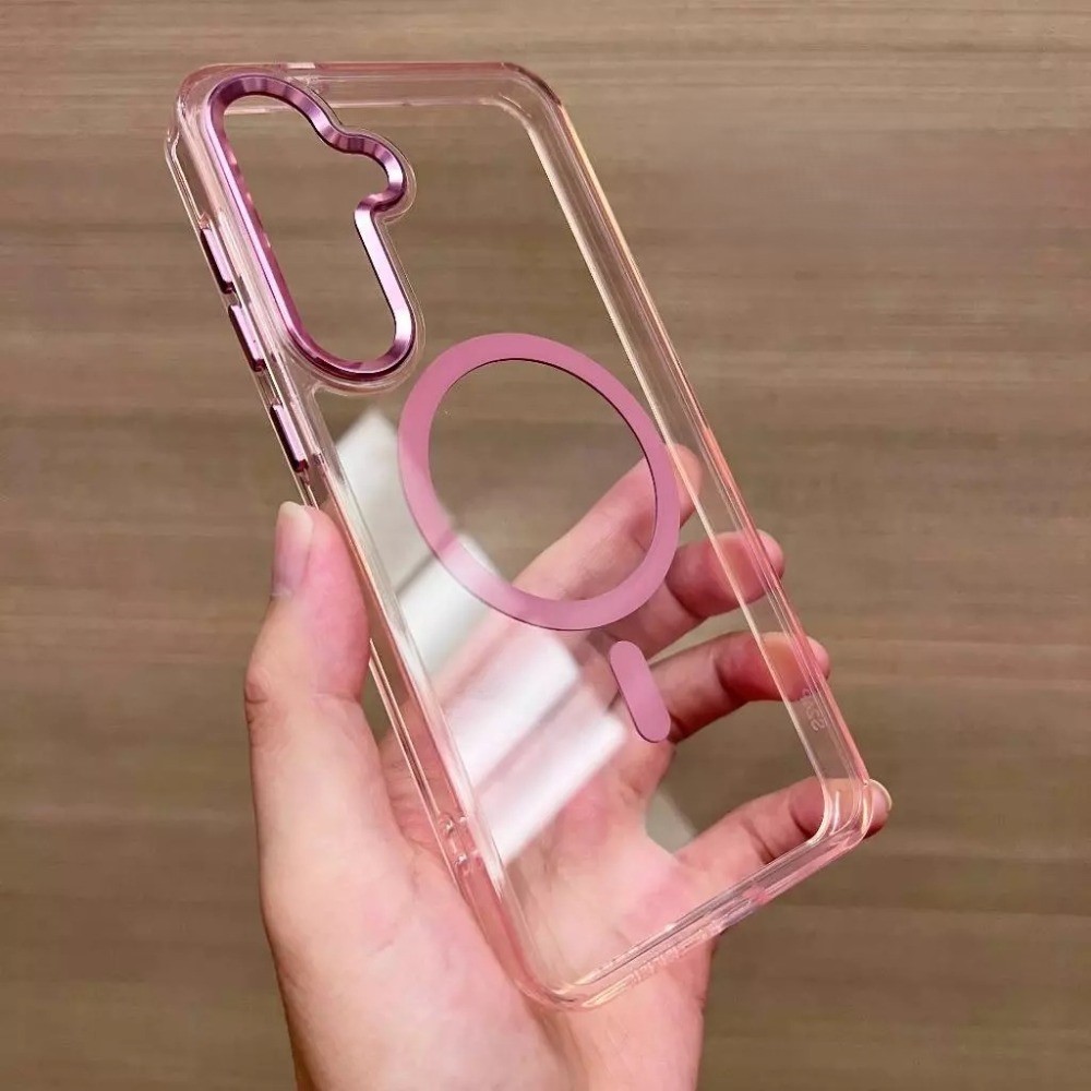 Samsung S25 Ultra Bright Shadow Magnetic Case - Pink