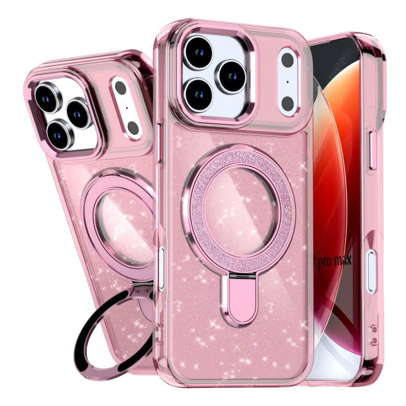 Samsung A15 5G Shadow Glitter Backet Case - Pink