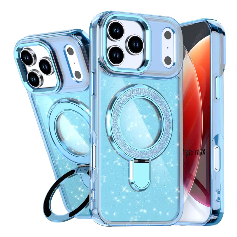 Samsung A15 5G Shadow Glitter Backet Case - Blue