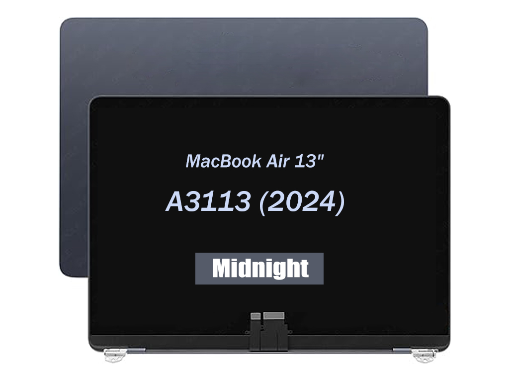 MacBook Air 13" A3113 (2024) - Premium LCD Screen Assembly (Midnight)