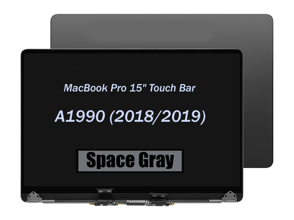 MacBook Pro 15" Touch Bar A1990 (2018/2019) - Premium LCD Screen Assembly (Space Gray)