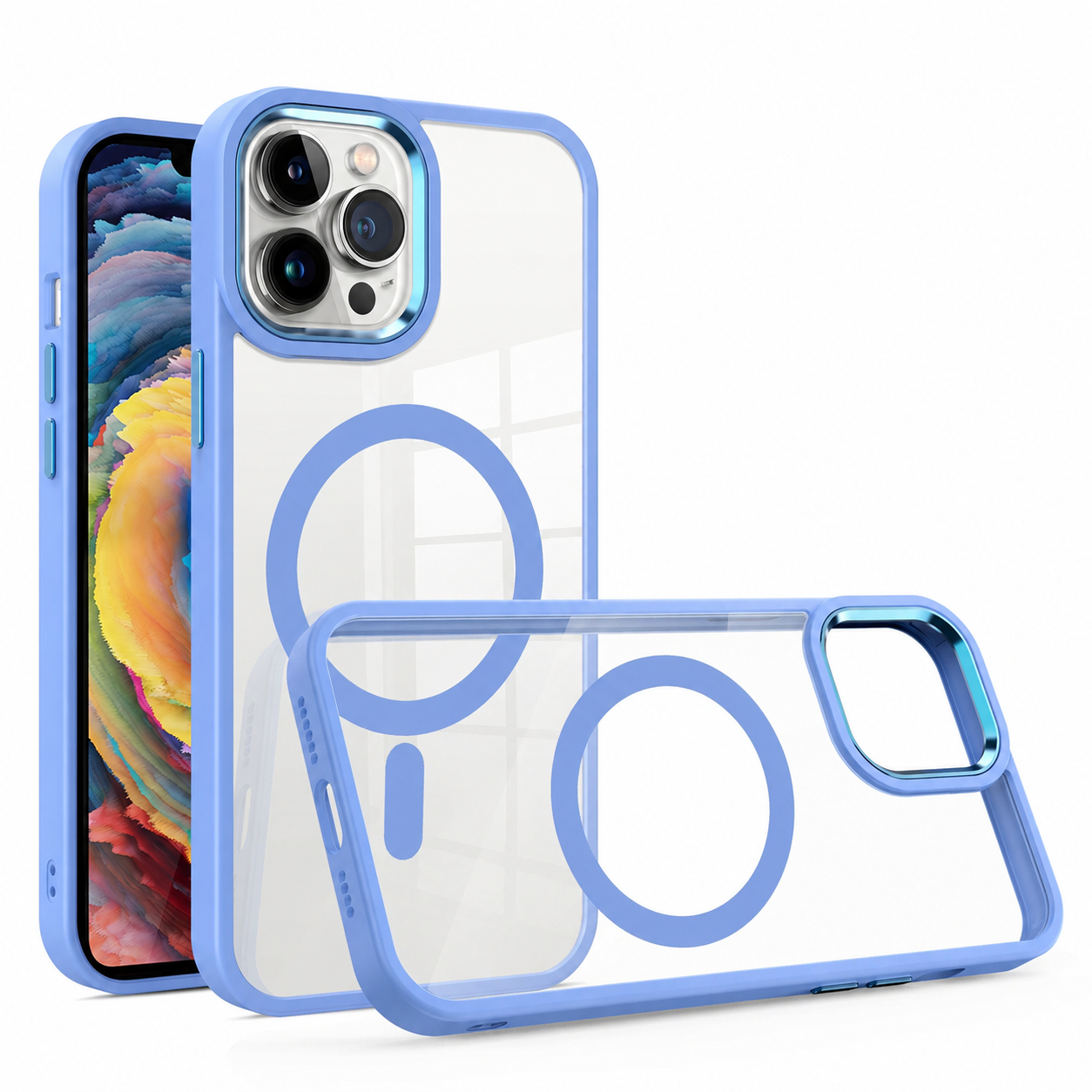 Samsung S24 Ultra Metal Lens Magnetic Case - Lilac purple