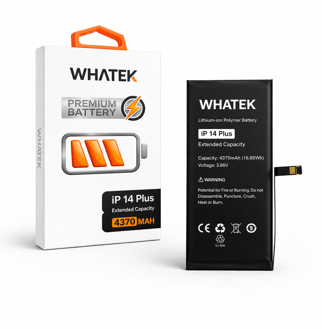 iPhone 14 Plus - Whatek Extended Capacity Battery (4370mAh) Premium Quality