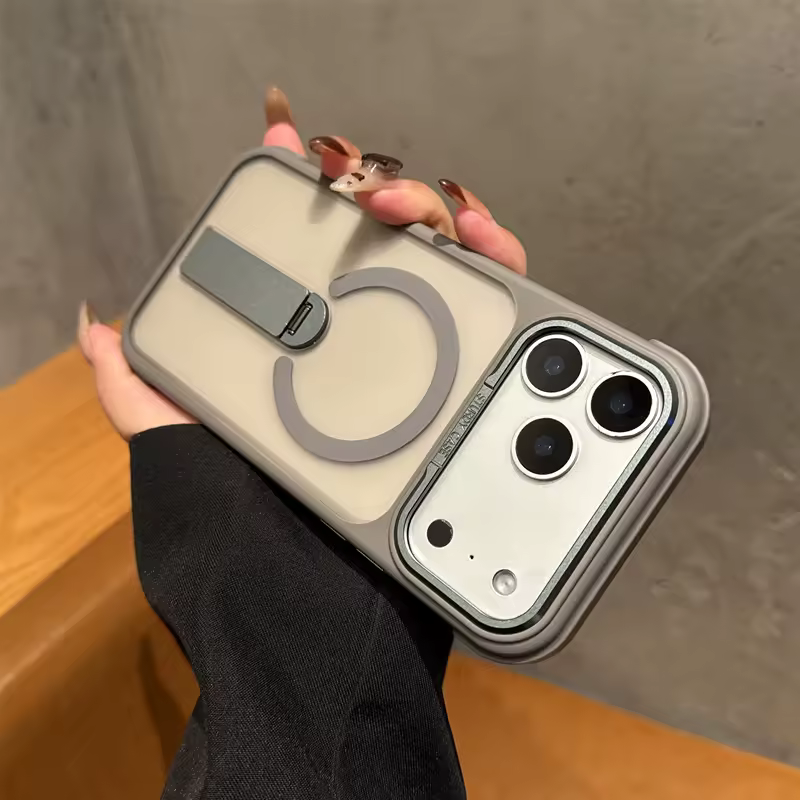 iPhone 13 Pro Max (Gray) F1 Sturdy Stand MagSafe Case