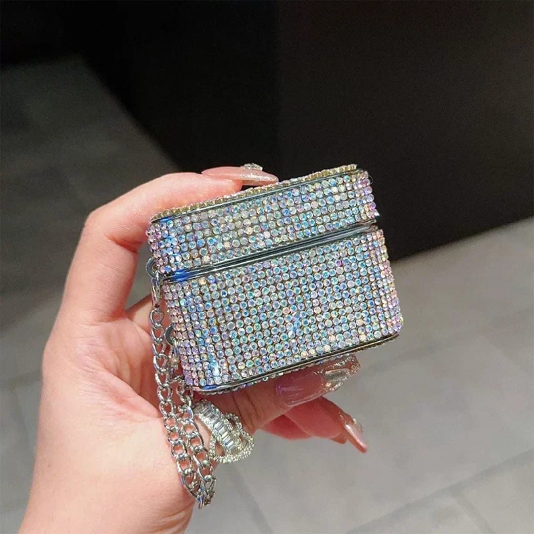 DIAMOND PILLAR CASE FOR AIRPODS 3RD GEN | RAINBOW (WITH RETAIL PACKING)