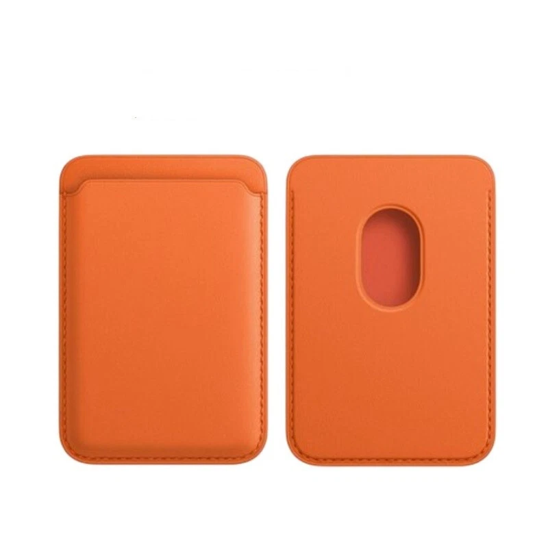 LEATHER BACK WALLET (MAGSAFE) | ORANGE