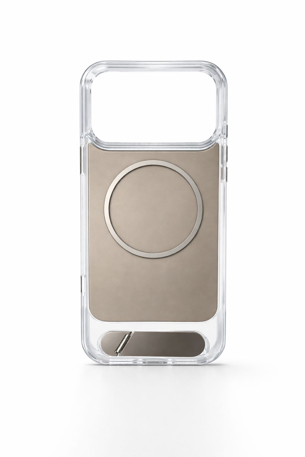 iPhone 15 Pro Max Clear Fusion Stand Case | Desert Gold