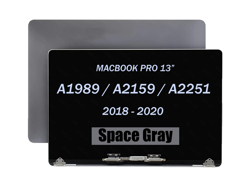 MacBook Pro 13" A1989 (2018-2019)/A2159 (2019)/A2251 (2020) Premium LCD Screen and Digitizer Assembly (Space Gray)