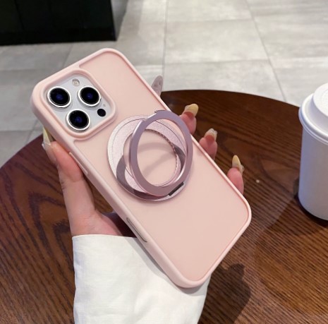 iPhone 15 Pro Max Tinted 2.5Mm Magnetic Kickstand Case | Pink