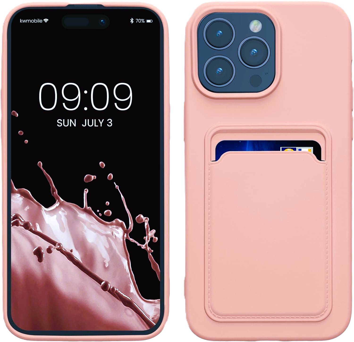 iPhone 17 Pro/18 Pro Card Pocket Case (With Premium Box Pack) | Pink