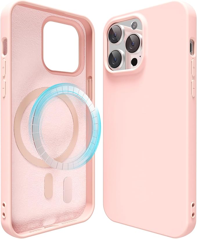iPhone 14 Pro Max Silicone Case With Magsafe Light Pink