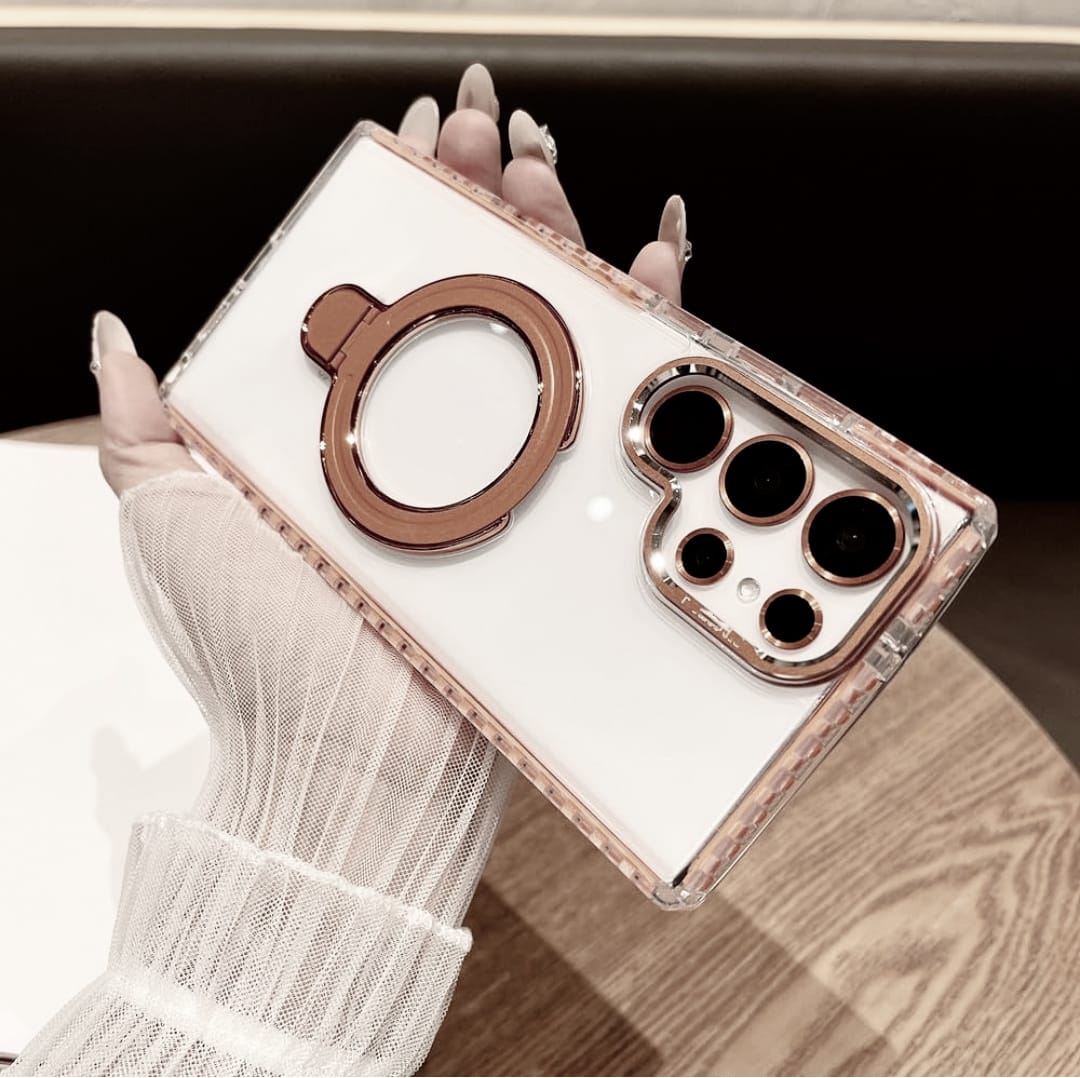 iPhone 17 Air Diancai Magnetic Bracket Case  | Gold