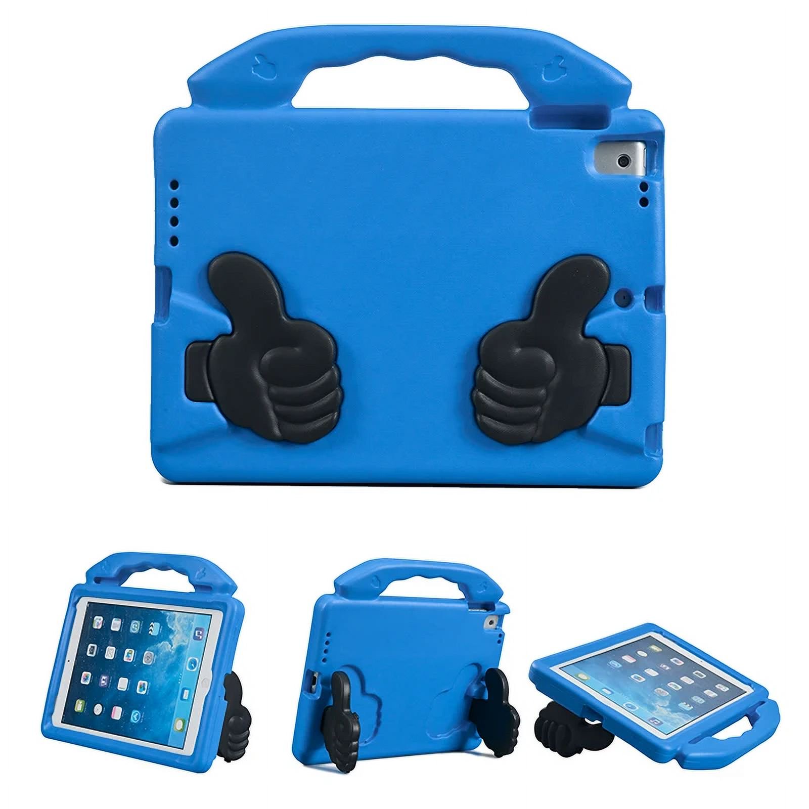 Samsung Tab A7 Lite 8.7 Inch (T220 T225) Thumbs Up Kickstand Shockproof Tablet Case Cover - Blue