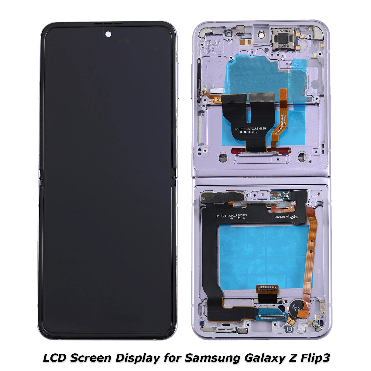 SAMSUNG Z FLIP 3 5G LCD WITH FRAME REFURBISHED (LAVENDER)