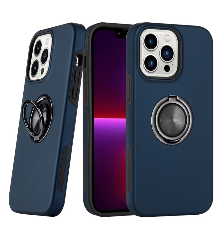 Moto G Stylus 5G 2021 Hard Hidden Ring Case (With Retail Box Pack) | Blue