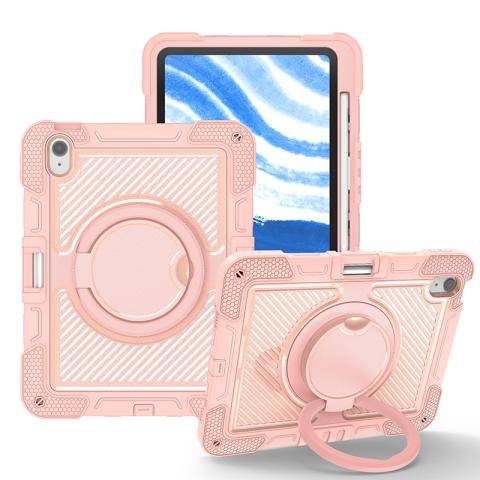 iPad Pro 11" (2024) Tongjie B2 Rotating Handle Case With Strap | Pink