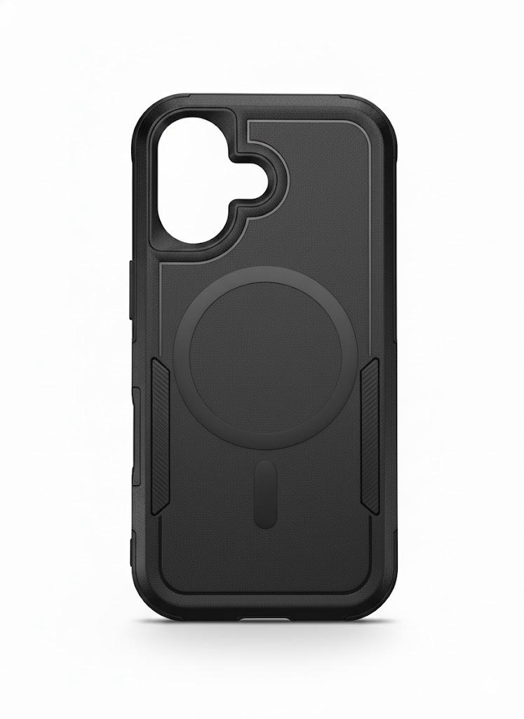 iPhone 17 Sail Shockproof Magsafe Case (With Retail Box) | Black