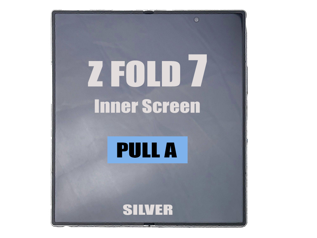 SAMSUNG FOLD 7 INNER LCD WITH FRAME (OEM PULL OUT GRADE A) (SILVER)