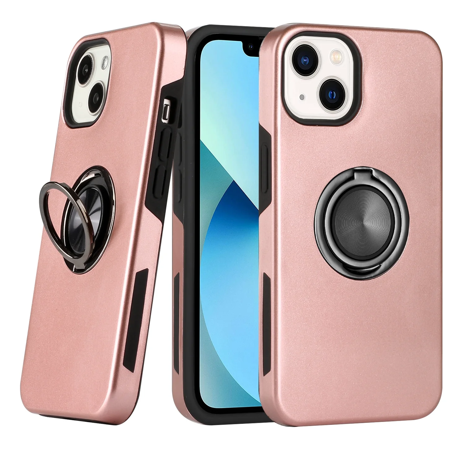 iPhone 7 Plus/8 Plus Hard Hidden Ring Case With Retail Box Packing | Pink