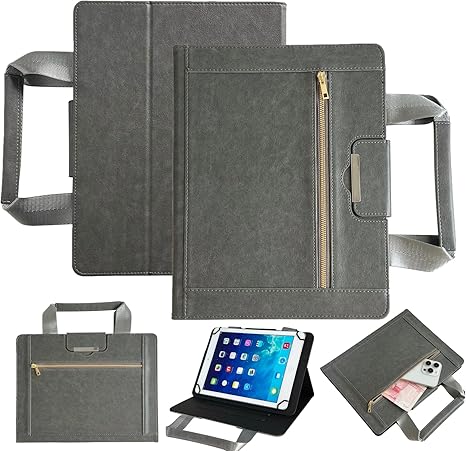 iPad 10th/11th Gen 10.9 Inch Zipper Portable Tablet Case | Gray