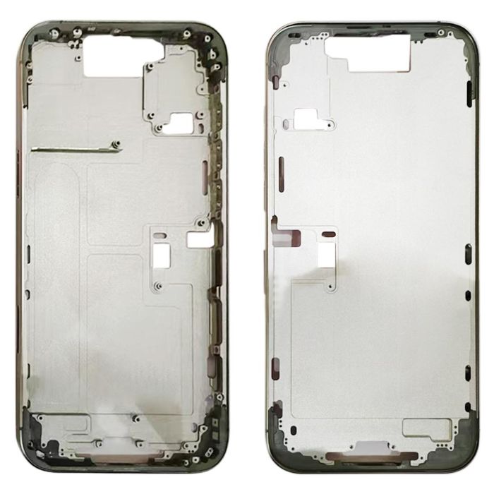 IPHONE 16 PRO MAX MID FRAME WITHOUT SMALL PARTS (WITH POWER & VOLUME BUTTON) (WHITE) (PREMIUM QUALITY)