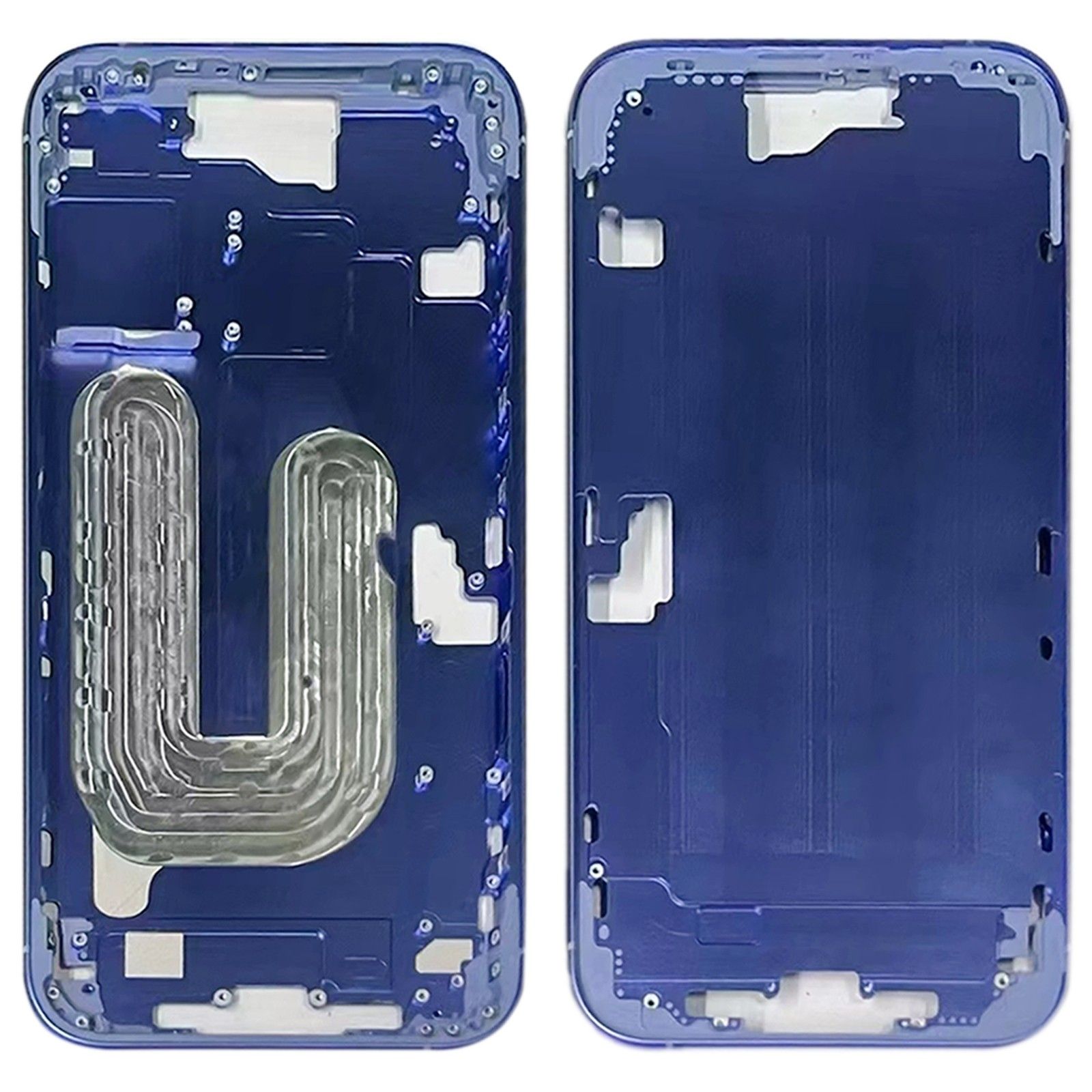 IPHONE 16 MID FRAME WITHOUT SMALL PARTS (WITH POWER & VOLUME BUTTON) (BLUE) (PREMIUM QUALITY)