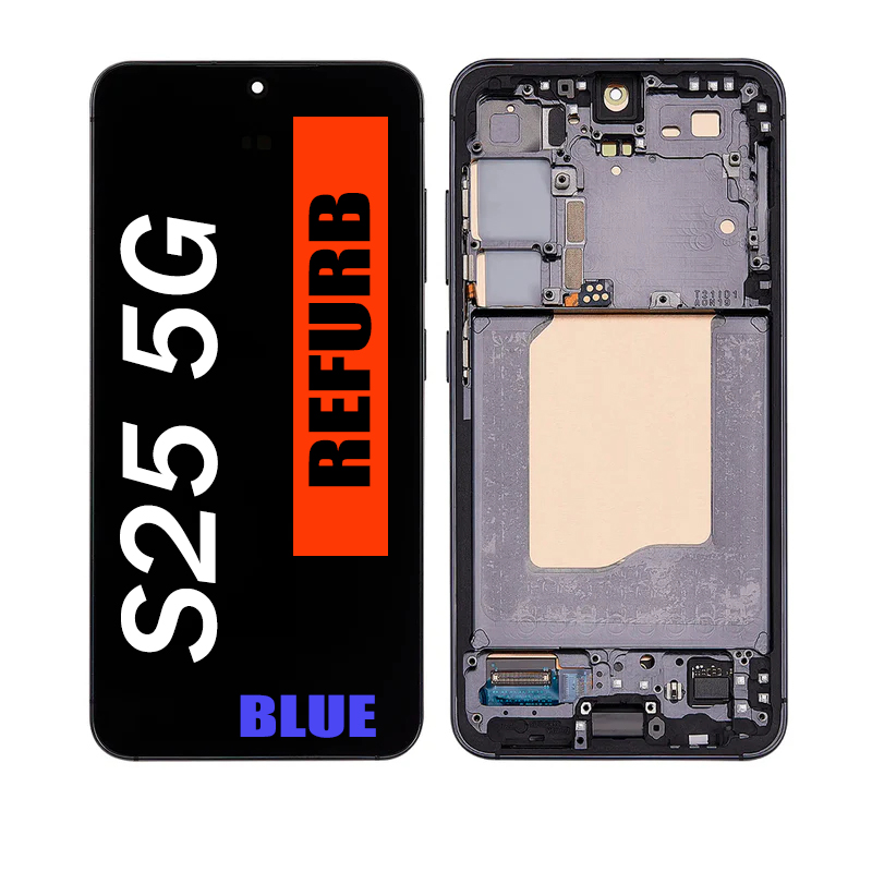 SAMSUNG S25 5G (S931) (REFURBISHED OLED ASSEMBLY WITH FRAME) (BLUE)