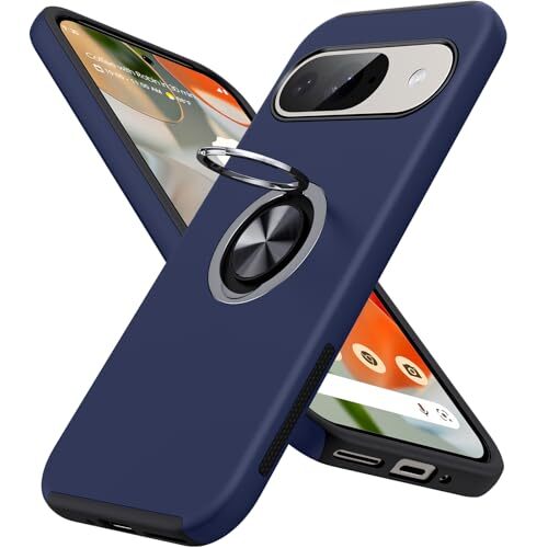 Samsung S25 Edge Hidden Ring Case - Dark Blue