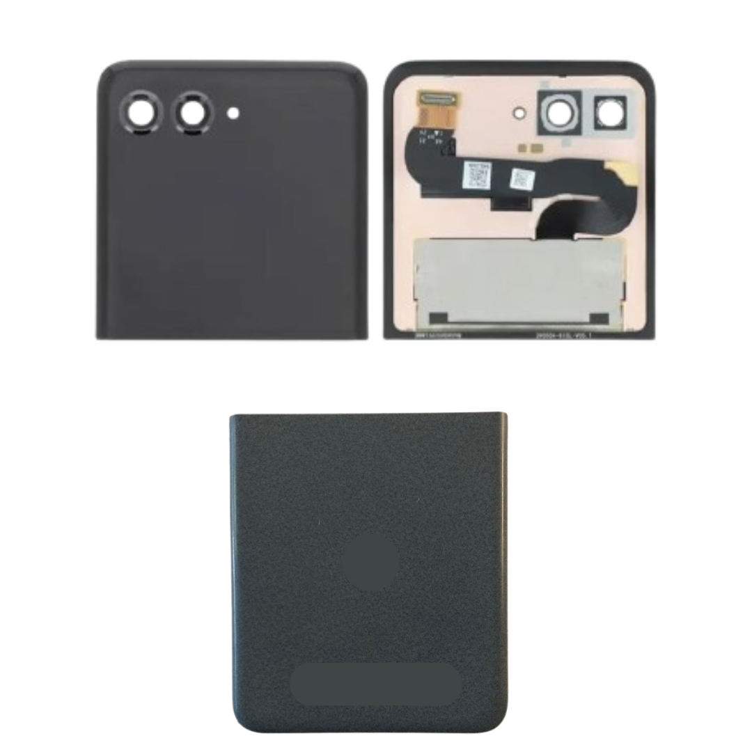 MOTO RAZR (XT2453 /2024) OUTTER LCD WITH BACK COVER (BLACK) (PREMIUM QUALITY)