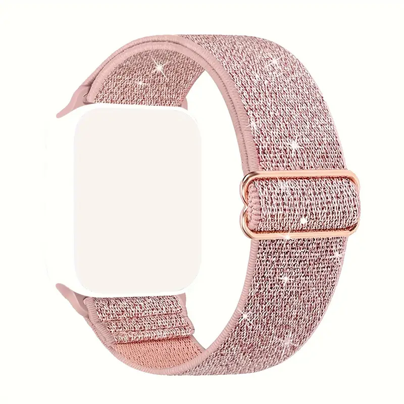 Apple Watch Size 44/45/46/49MM (Pink) Glitter Nylon Watch Band