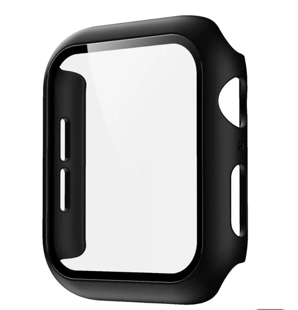 Apple Watch Size 44MM | (Black) Hard Case With Tempered Glass