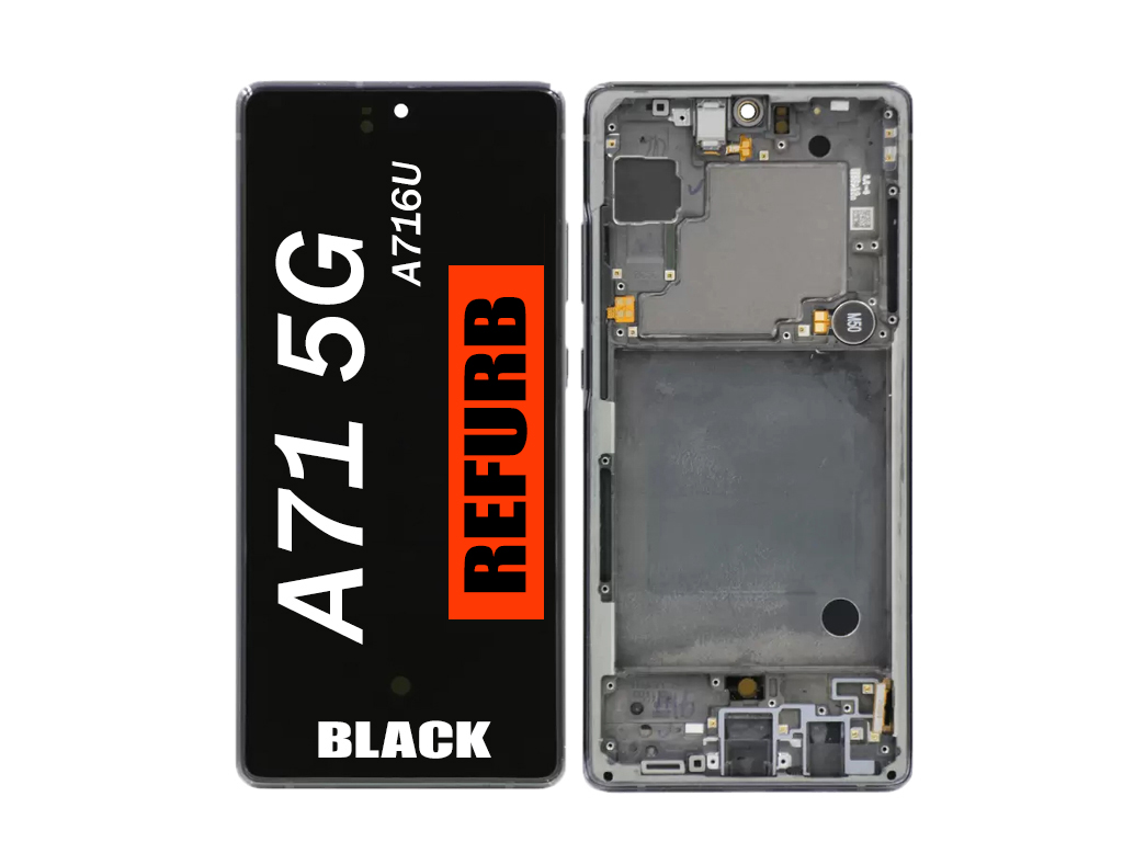 SAMSUNG A71 5G LCD REFURBISHED (BLACK) (A716U /2020)