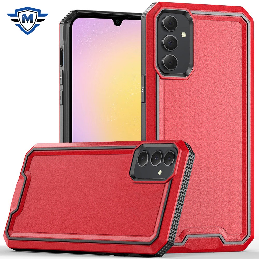 METKASE For Samsung Galaxy A36 Rank Tough Strong Modern Fused Hybrid - Red