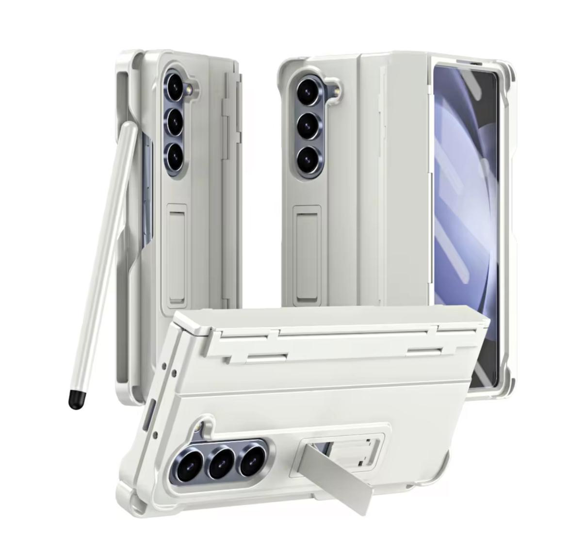 Samsung Z Fold 4 5G King Bracket 360 Coverage Case White