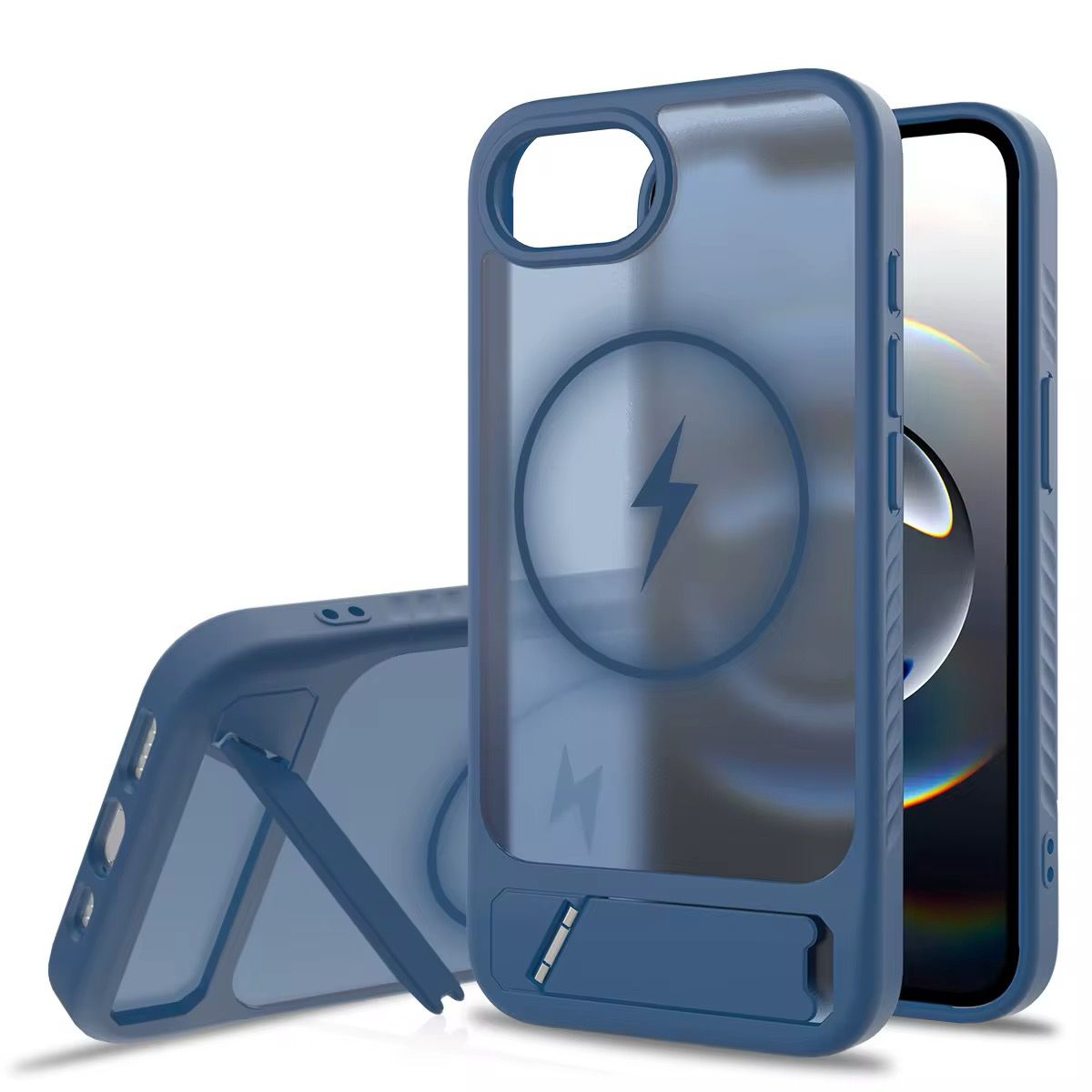 iPhone 16 Pro Max X1 Bongdun Magnetic Case With Kickstand | Blue