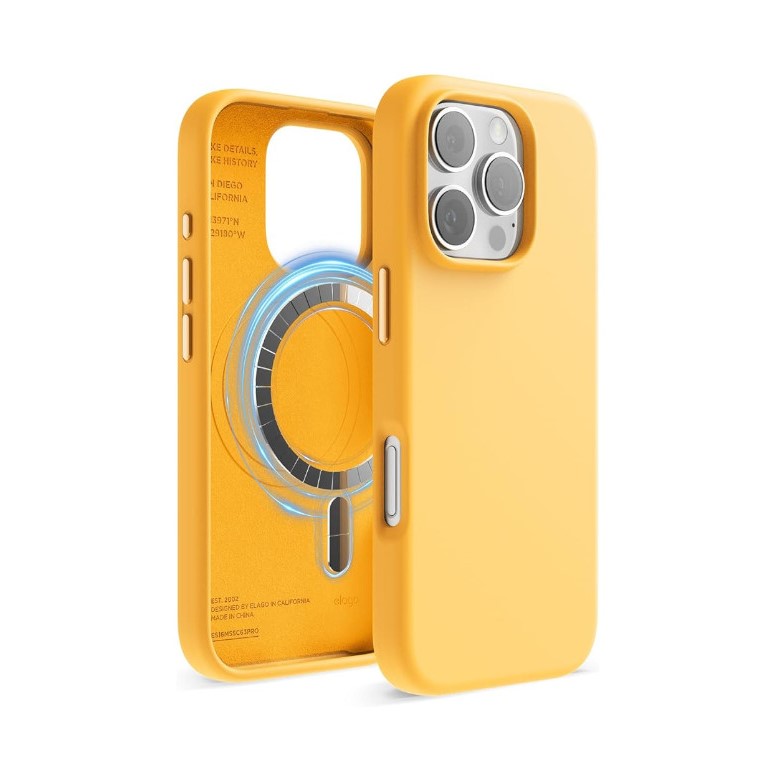 iPhone 16 Silicone Case With Magsafe Yellow