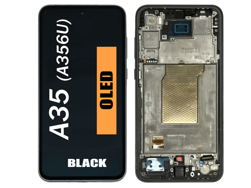 SAMSUNG A35 LCD  WITH FRAME STANDARD OLED QUALITY BLACK A356