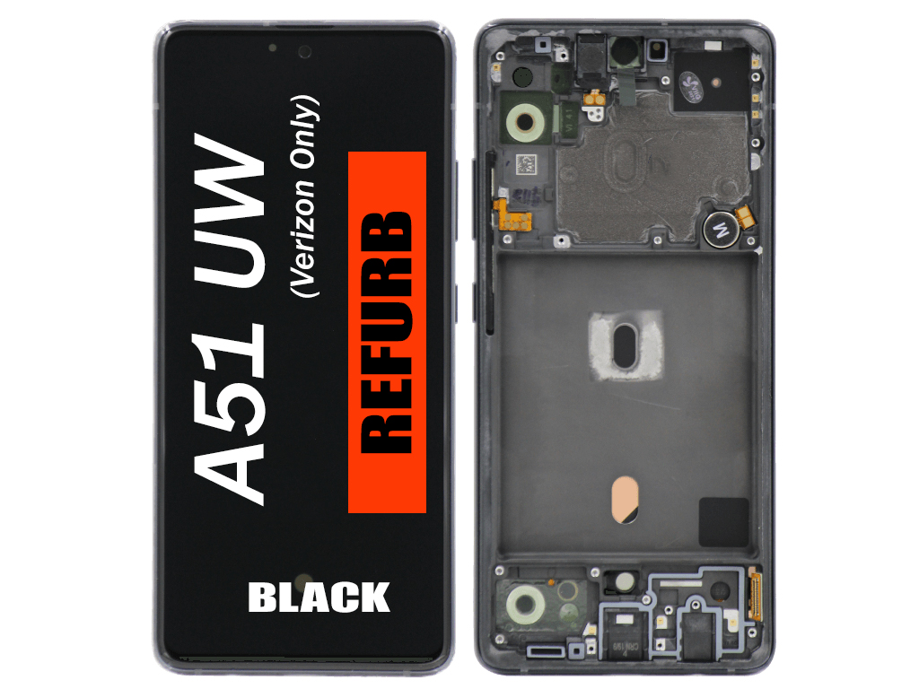 SAMSUNG A51 5G UW LCD WITH FRAME BLACK OLED QUALITY VERIZON ONLY A516V