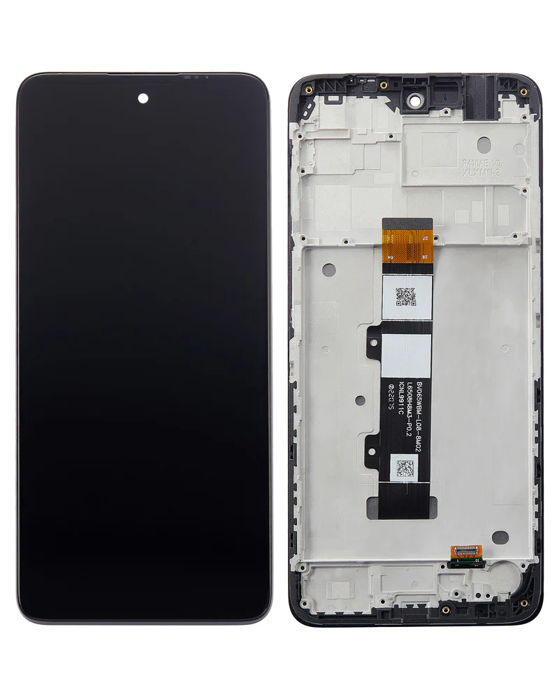 MOTO G22 (XT2231 / 2022) LCD ASSEMBLY WITH FRAME (REFURBISHED) - BLACK