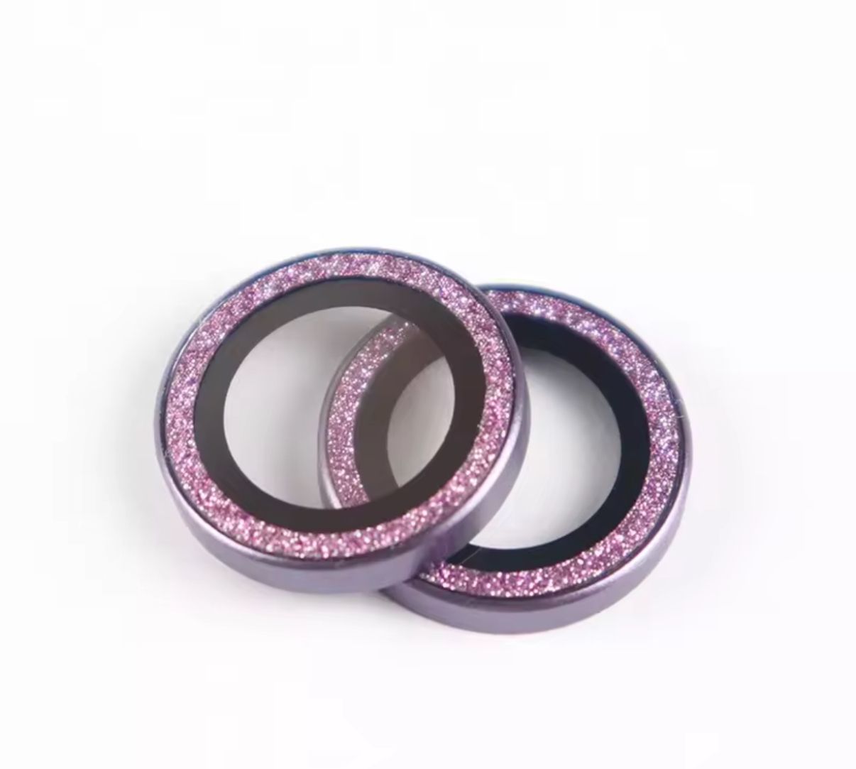 iPhone 16/16 Plus Glitter Camera Lens Purple