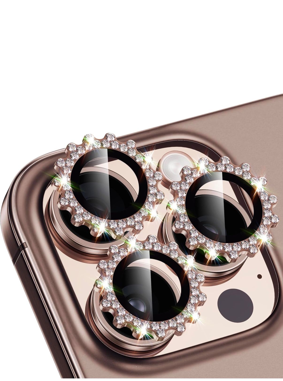 iPhone 14 Pro/14 Pro Max Gear Diamond Camera Lens Gold