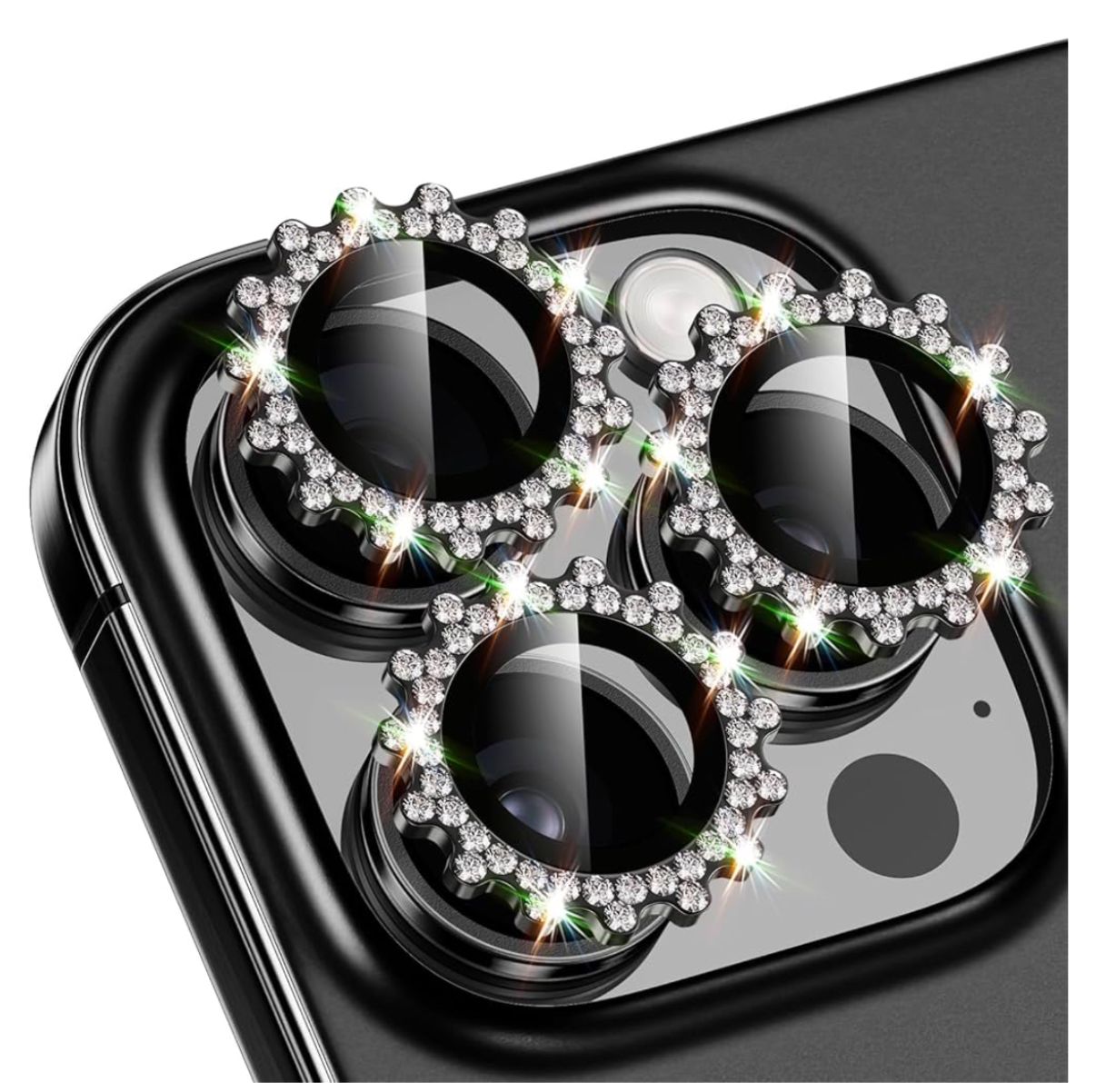 iPhone 14/14 Plus Gear Diamond Camera Lens Black